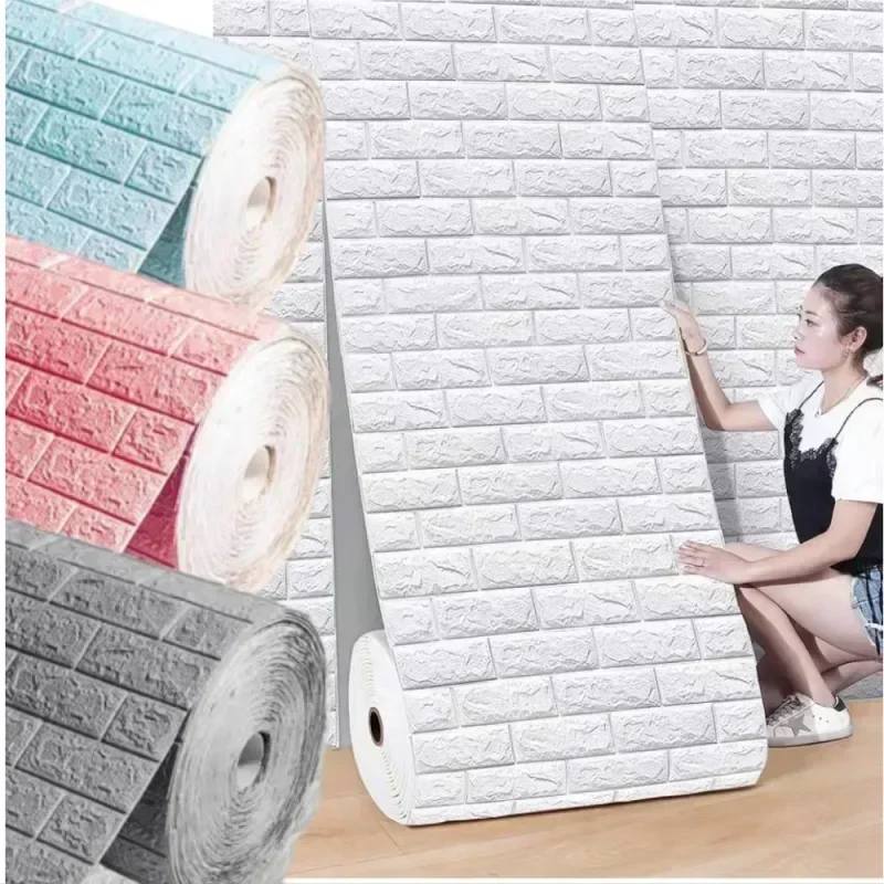 70cmX1M70cm*10M 3D Brick Patte - مراجعة Pvc Panel Background وسعره