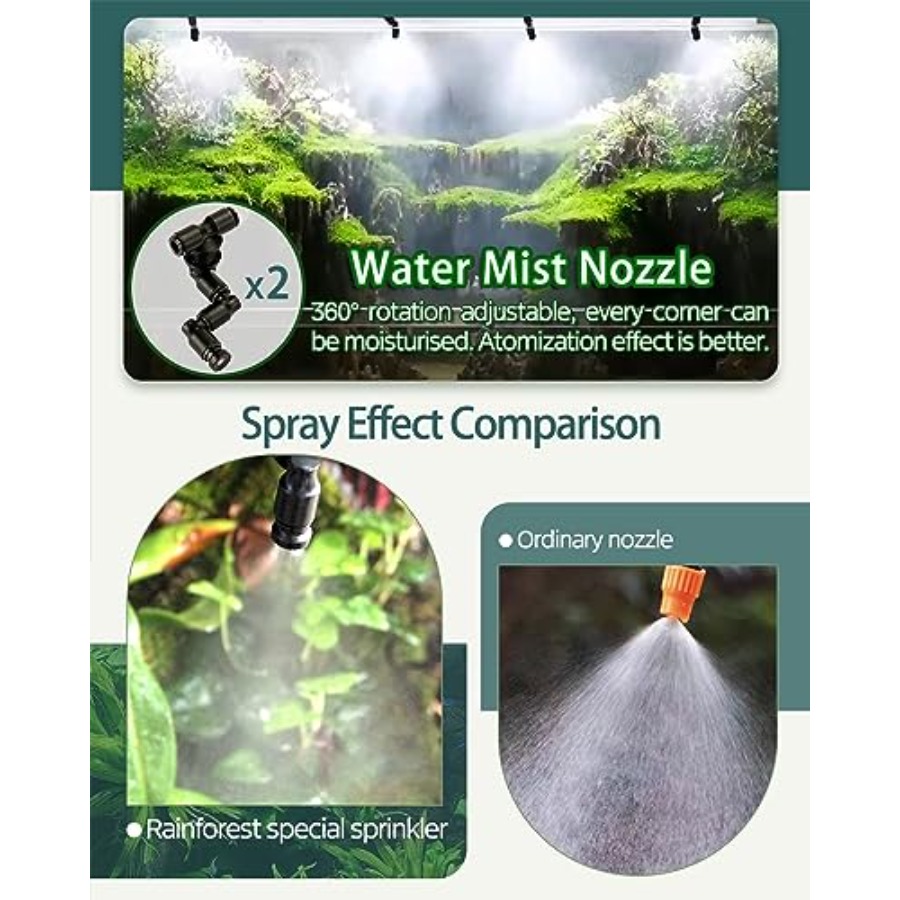 Automatic Reptile Mister Syste - مراجعة Misting Nozzle Reptile وسعره