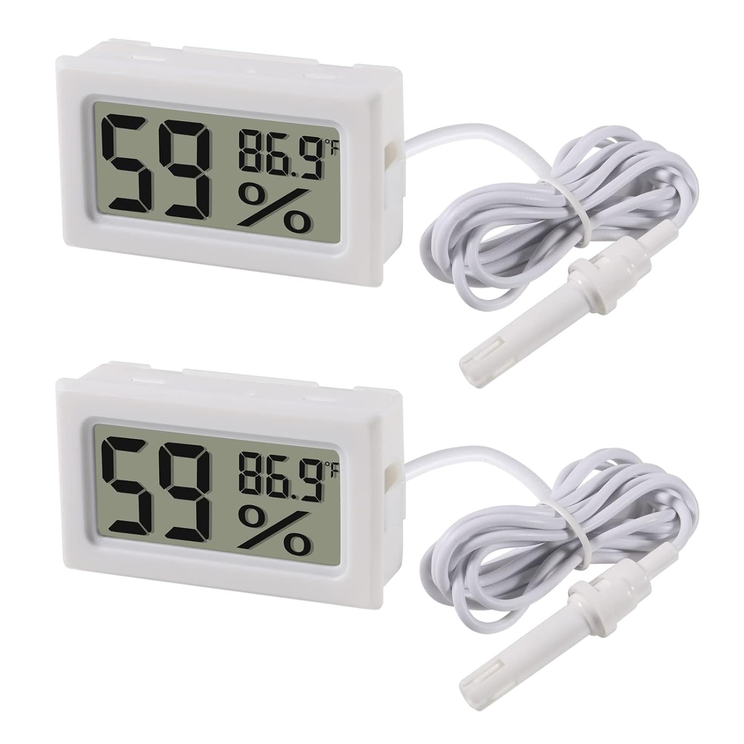 2pcs Mini Digital Hygrometer T - مراجعة Digital Hygrometer Probe وسعره