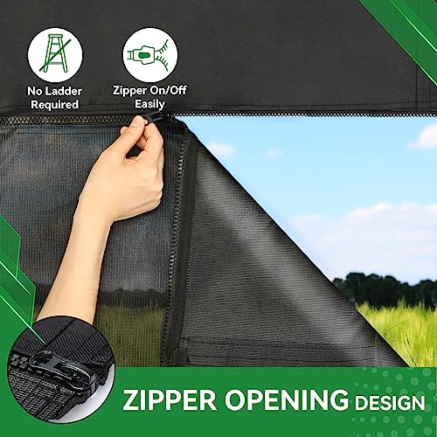 RV Awning Shade Screen 9' x 15 - مراجعة Screen Top Mesh وسعره