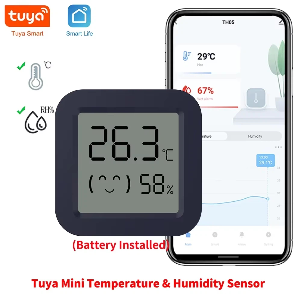 BT Temperature Humidity Sensor - مراجعة Digital Hygrometer Probe وسعره