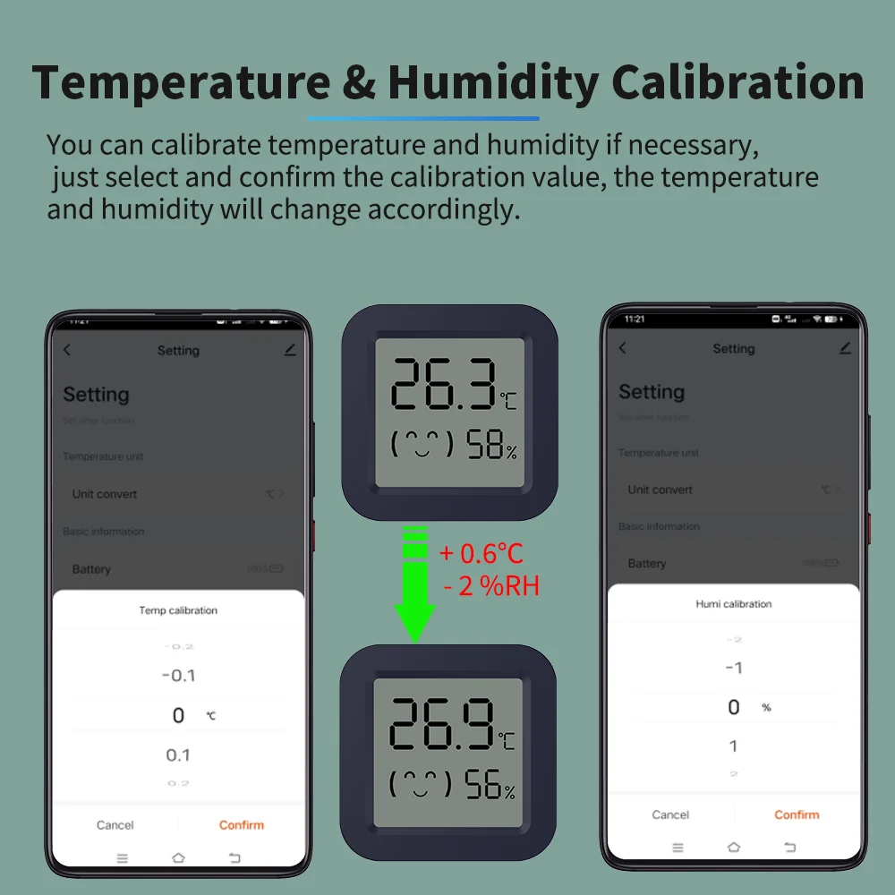 BT Temperature Humidity Sensor - مراجعة Digital Hygrometer Probe وسعره