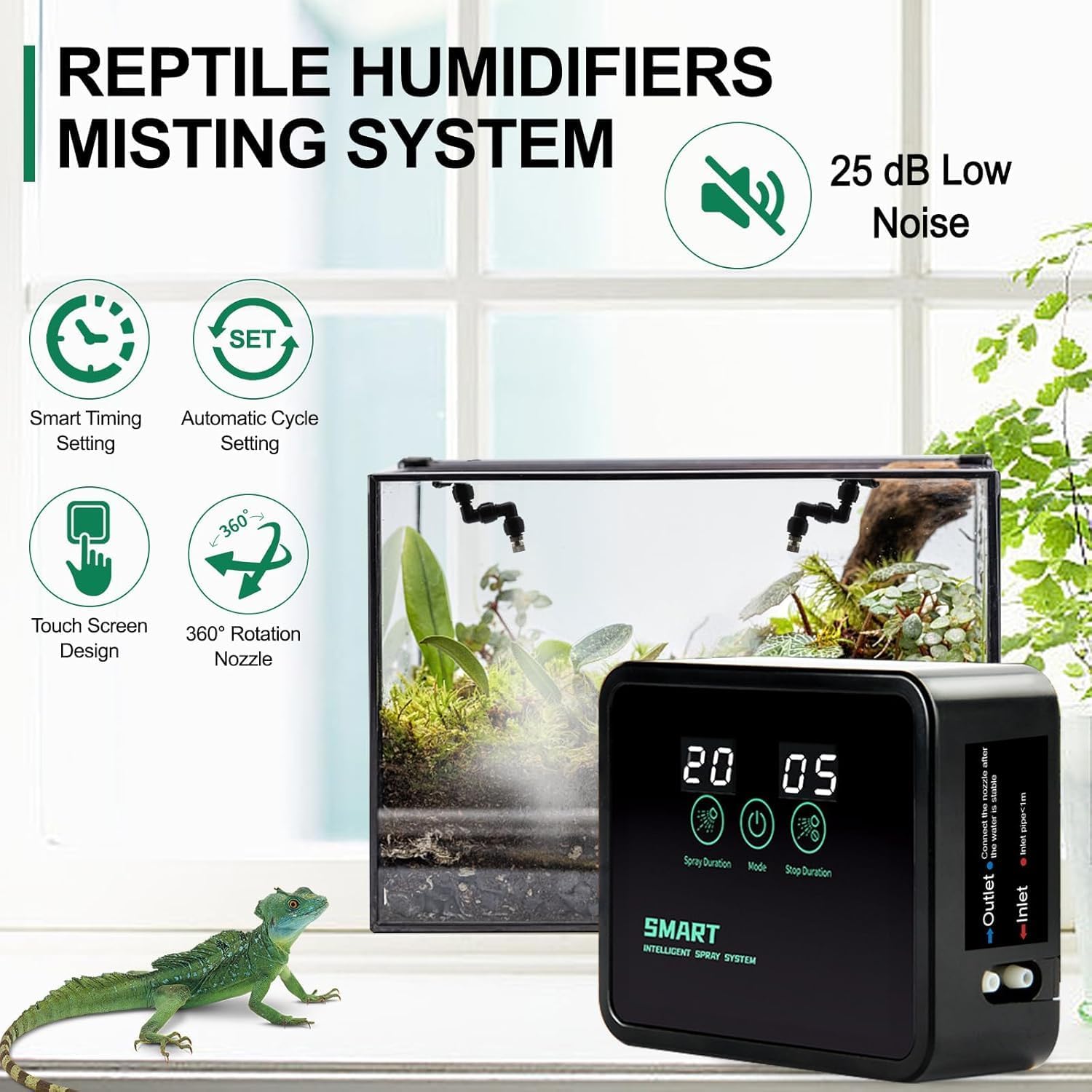 Reptile Humidifiers Smart Mist - مراجعة Misting Nozzle Reptile وسعره