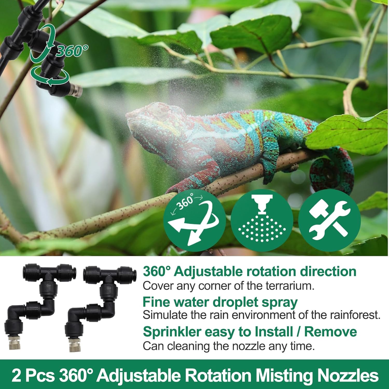 Reptile Humidifiers Smart Mist - مراجعة Misting Nozzle Reptile وسعره