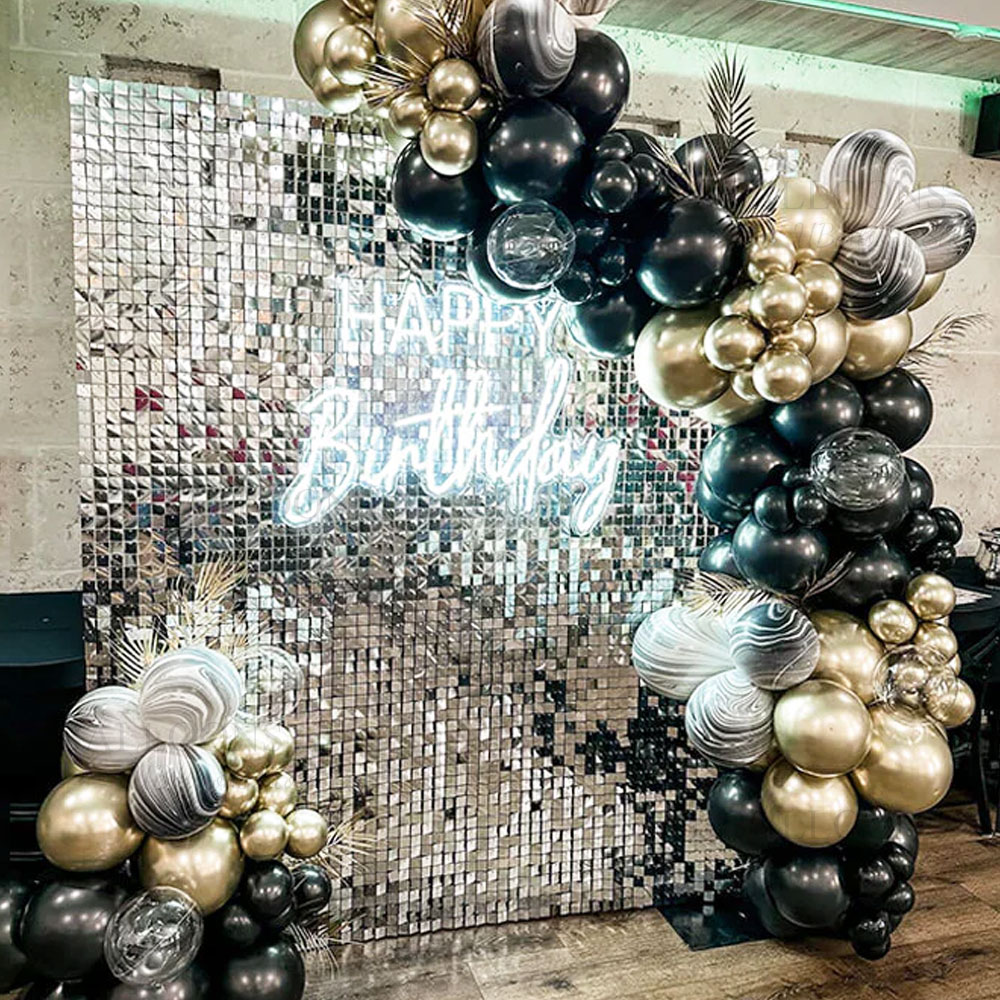Silver Sequin Wall Backdrop Pa - مراجعة Pvc Panel Background وسعره