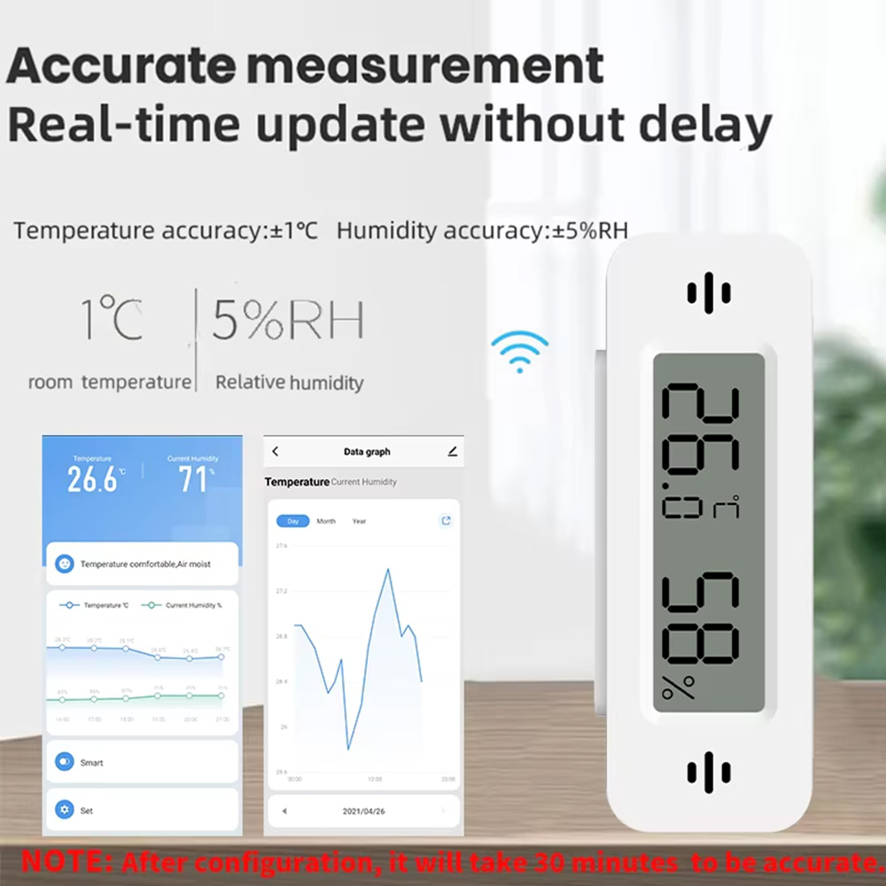 Tuya Zigbee WiFi Mini Temp & H - مراجعة Digital Hygrometer Probe وسعره