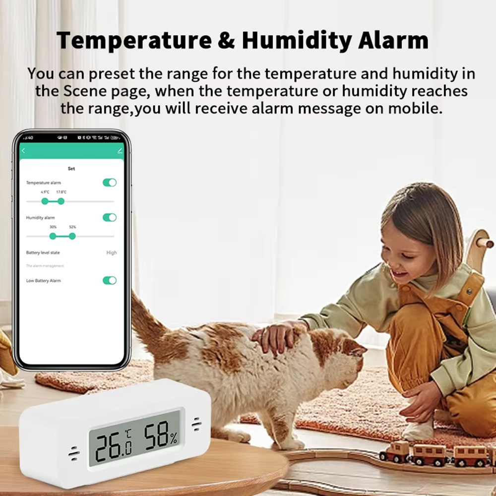 Tuya Zigbee WiFi Mini Temp & H - مراجعة Digital Hygrometer Probe وسعره