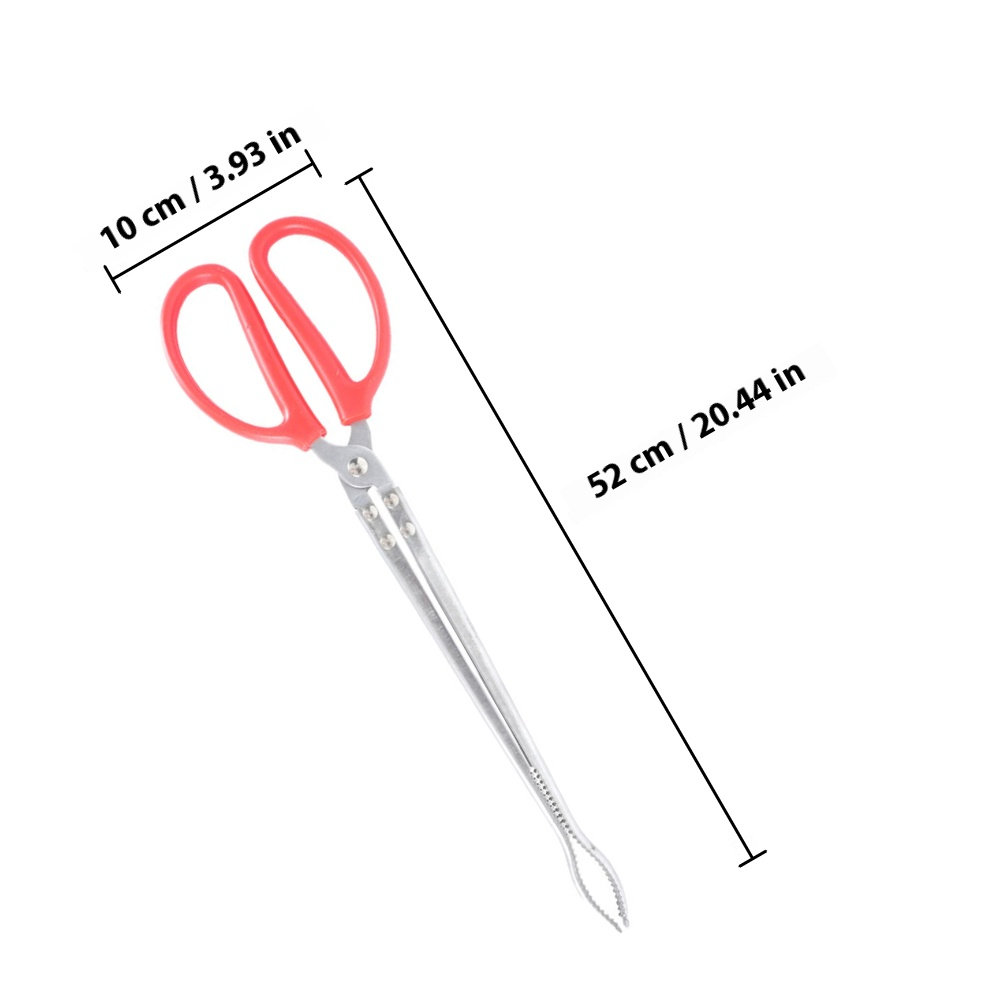 2Pcs Stainless Steel Snake Ton - مراجعة Feeding Tong Stainless وسعره