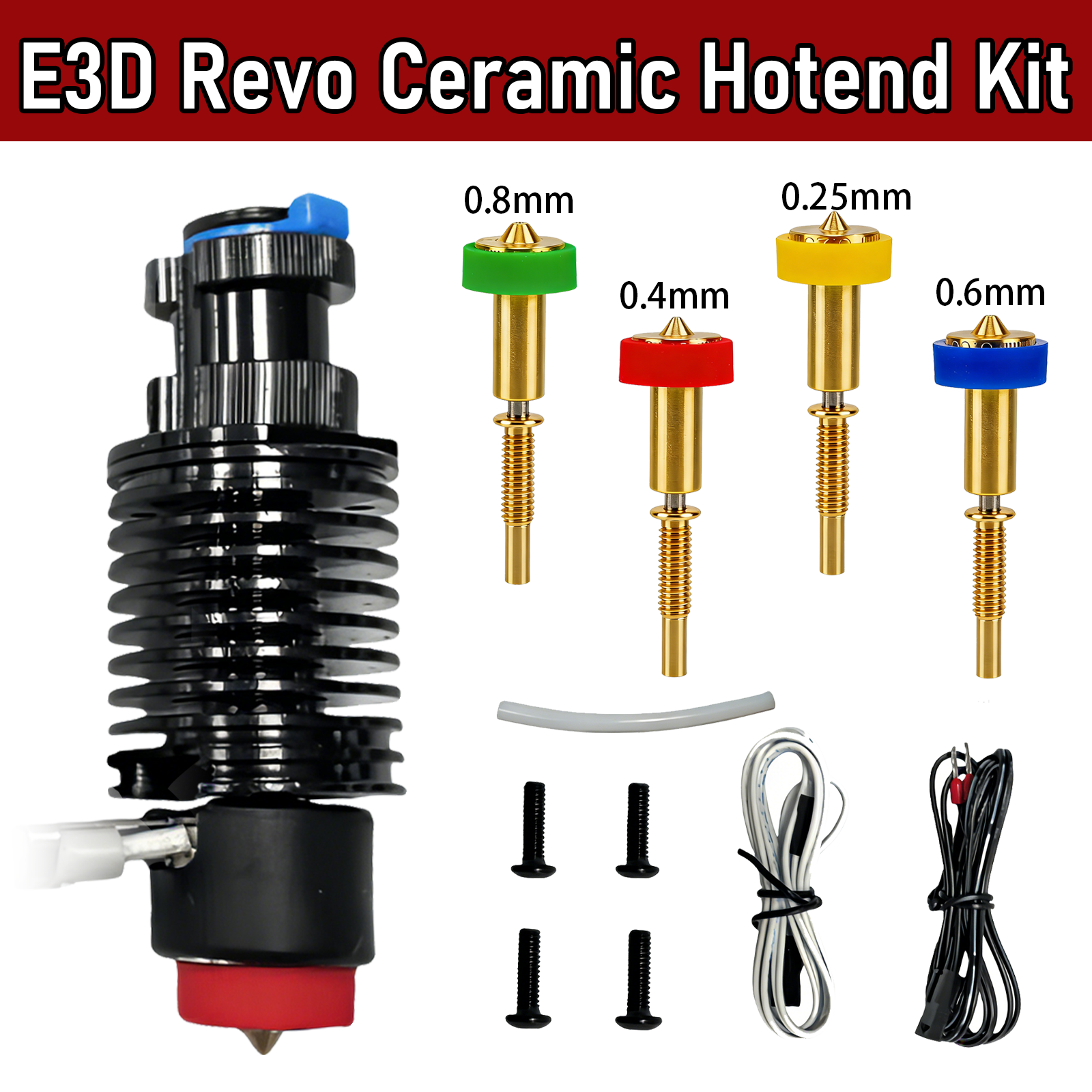 For E3D Revo Hotend Kit V6 Rad - مراجعة Ceramic Heat Emitter وسعره